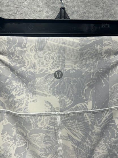 Lululemon Wunder Under Crop 21" Size 4 Eternal Wave White