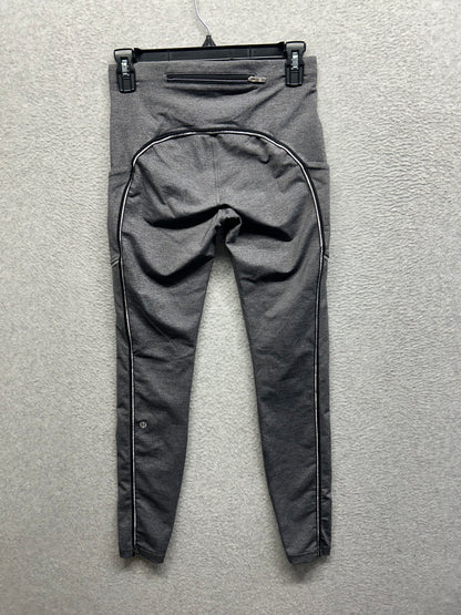 Lululemon Speed Up Tight Metallic 28" Size 6 Heathered Gray