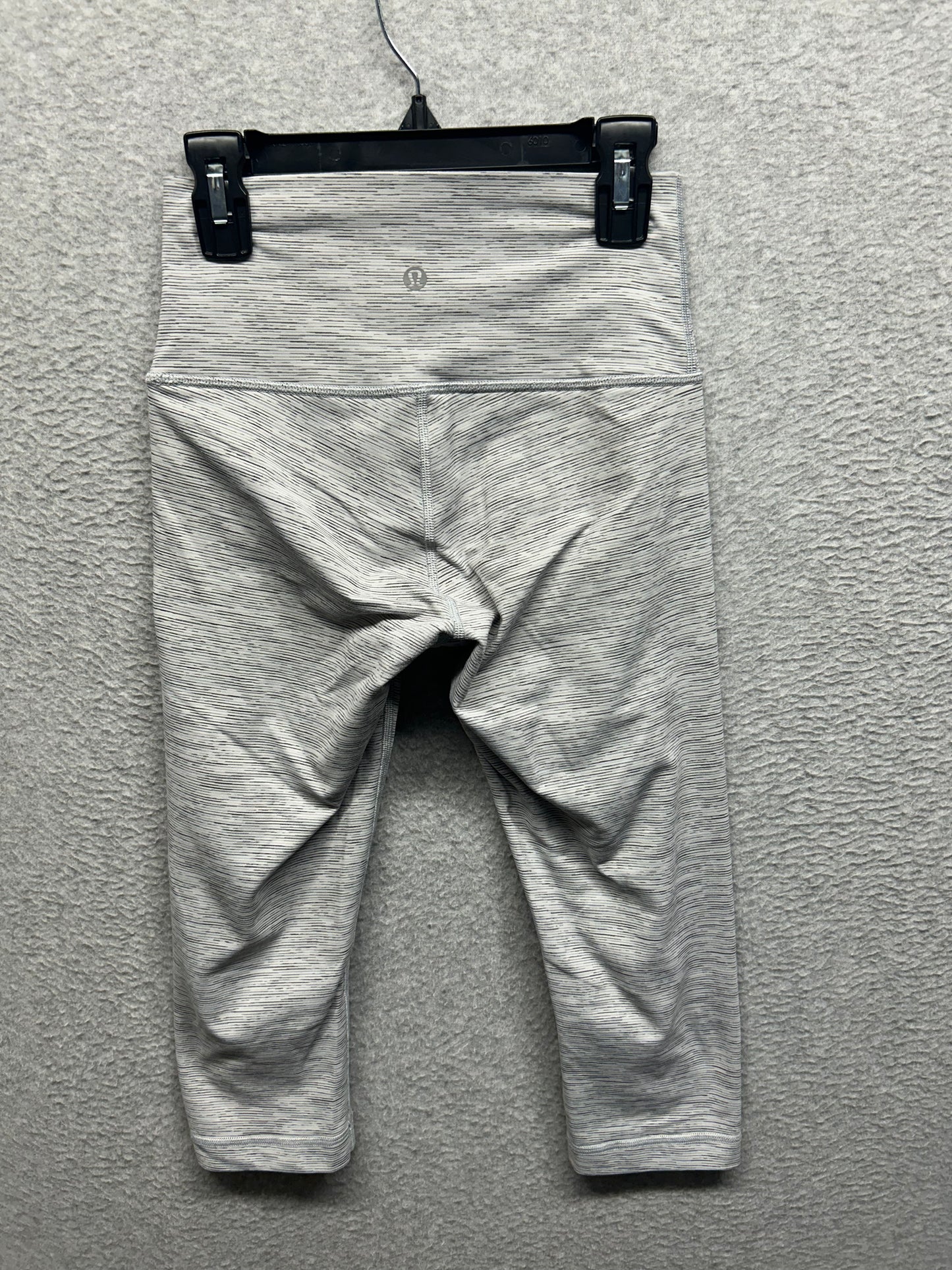 Lululemon Wunder Under Hi-Rise 17" Size 4 Wee Are From Space Ice Grey Alpine White