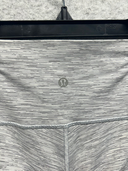 Lululemon Wunder Under Hi-Rise 17" Size 4 Wee Are From Space Ice Grey Alpine White