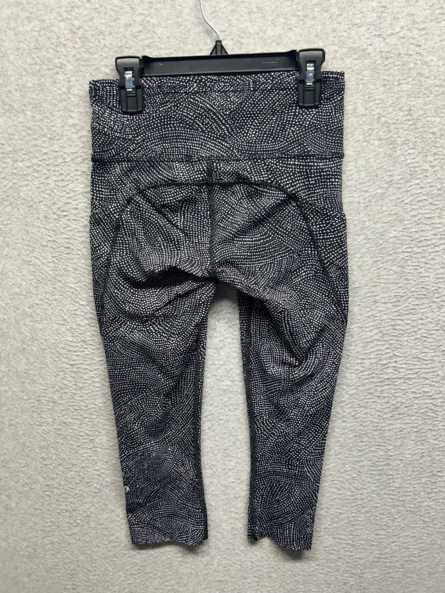 Lululemon Fast and Free Reflective High-Rise Crop 19" Size 4 Diffuse Starlight Black