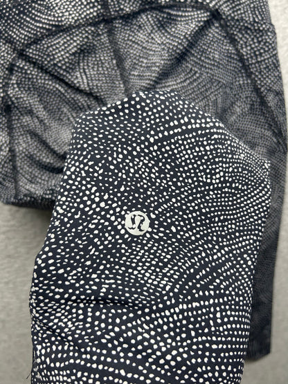 Lululemon Fast and Free Reflective High-Rise Crop 19" Size 4 Diffuse Starlight Black