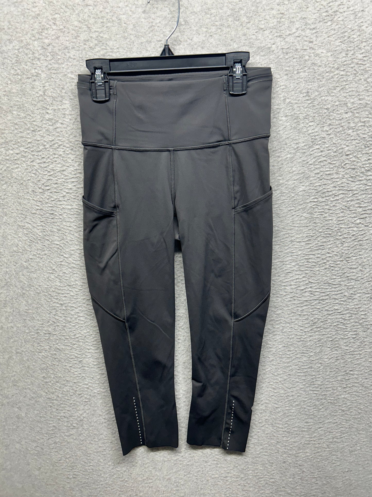 Lululemon Fast and Free High-Rise Crop 19" Size 4 (Square) Graphite Grey