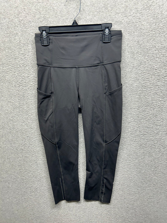 Lululemon Fast and Free High-Rise Crop 19" Size 4 (Square) Graphite Grey
