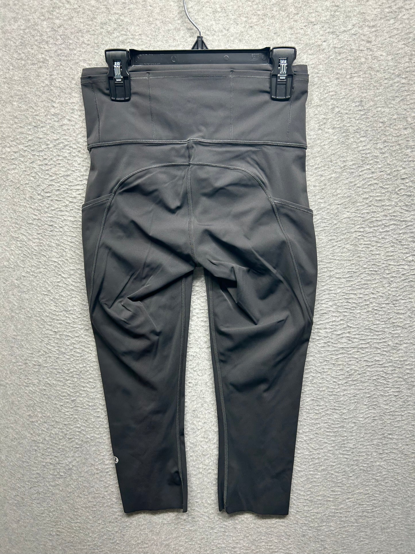 Lululemon Fast and Free High-Rise Crop 19" Size 4 (Square) Graphite Grey