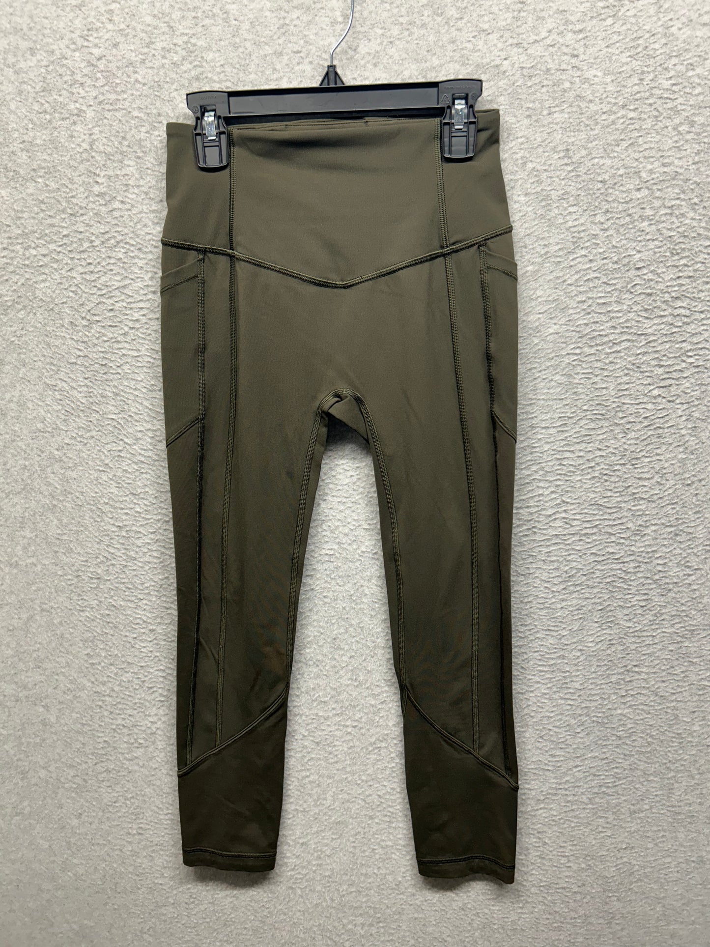 Lululemon All The Right Places Crop II 23" Size 4 Dark Olive