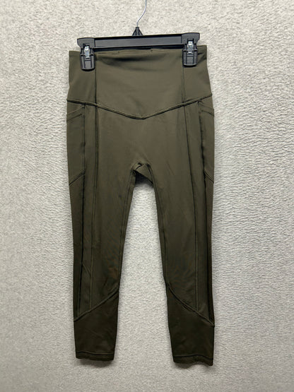 Lululemon All The Right Places Crop II 23" Size 4 Dark Olive