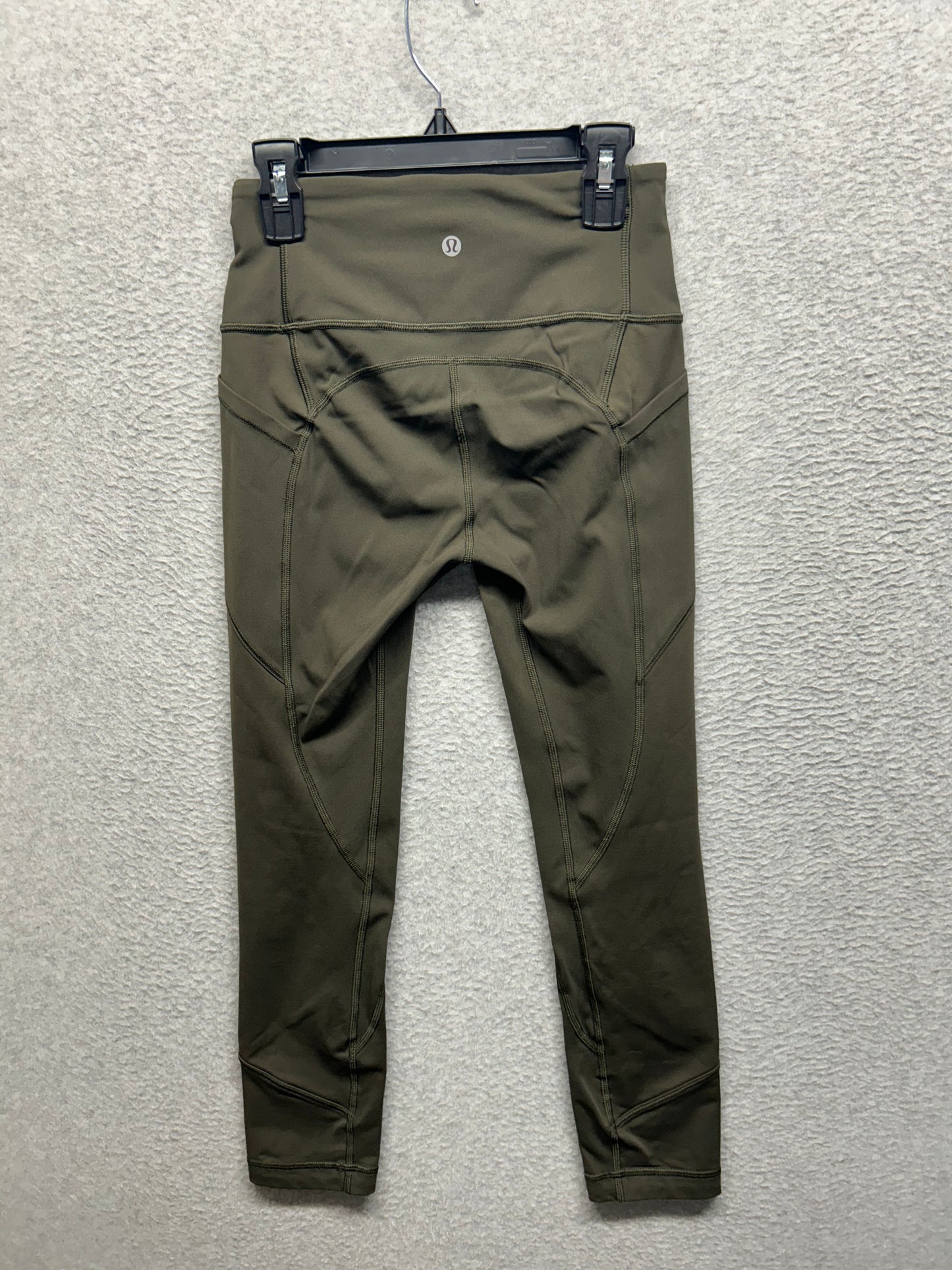 Lululemon All The Right Places Crop II 23" Size 4 Dark Olive