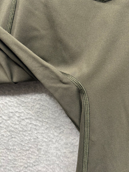 Lululemon All The Right Places Crop II 23" Size 4 Dark Olive