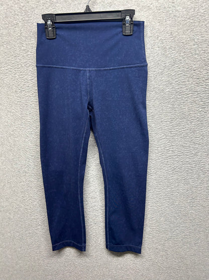 Lululemon Wunder Under Crop High-Rise 21" Size 4 Indigo Spray Mineral Blue