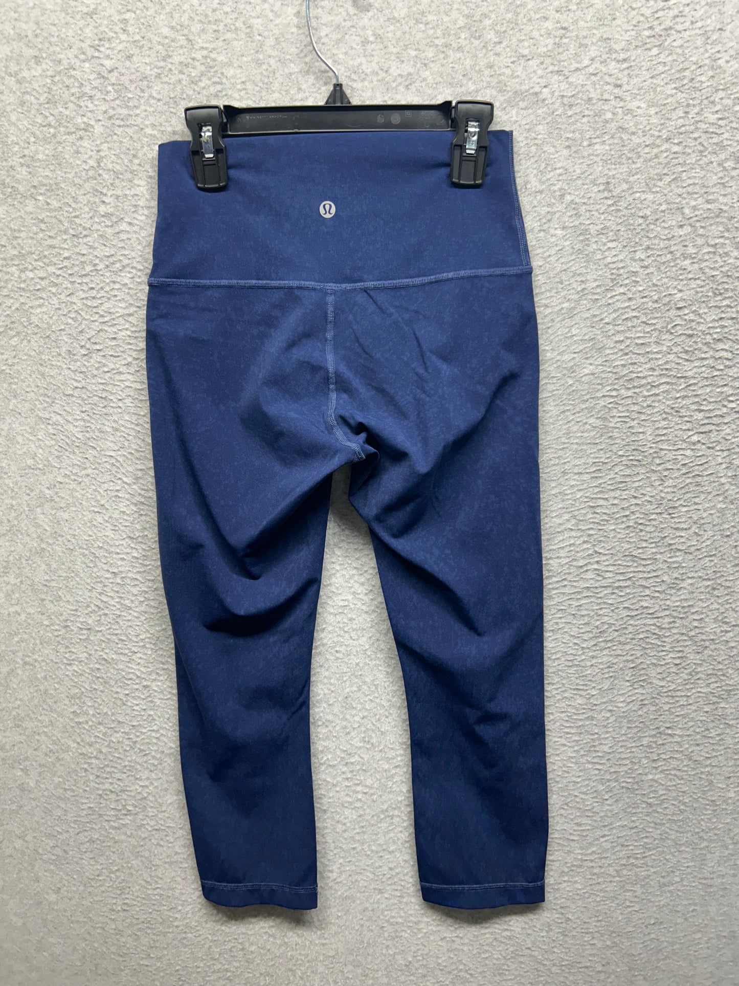 Lululemon Wunder Under Crop High-Rise 21" Size 4 Indigo Spray Mineral Blue