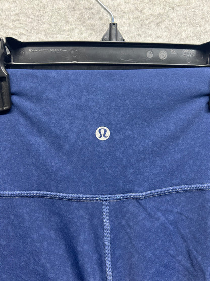 Lululemon Wunder Under Crop High-Rise 21" Size 4 Indigo Spray Mineral Blue
