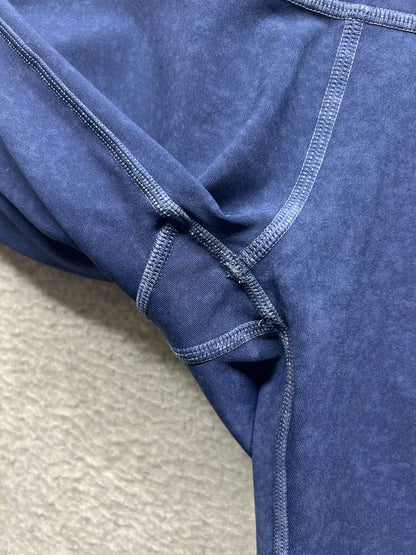 Lululemon Wunder Under Crop High-Rise 21" Size 4 Indigo Spray Mineral Blue