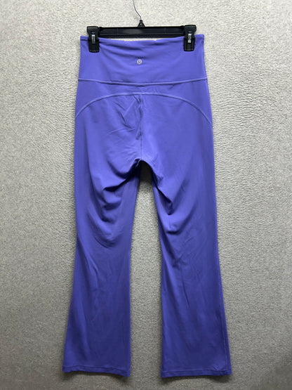 Lululemon Groove Super-High-Rise Flared Pant Nulu Size 8 Charged Indigo