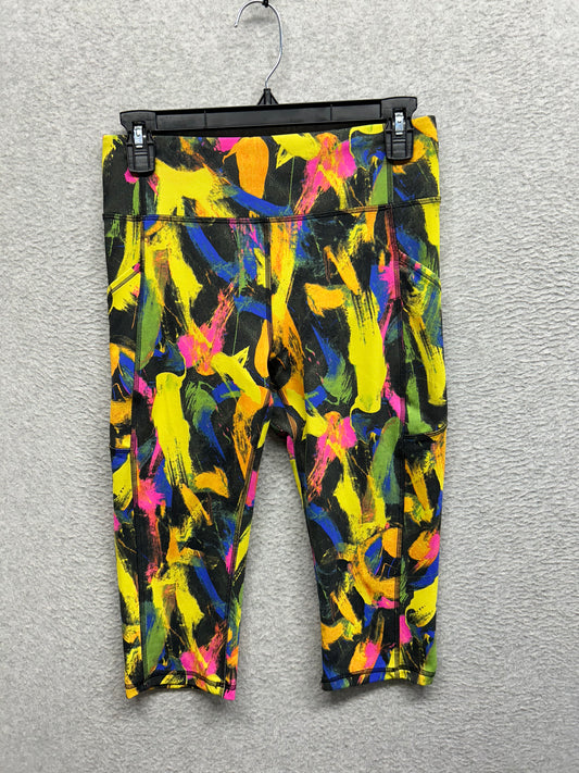 Lululemon Invigorate High-Rise Crop 17" Size 8 Undertone Black Multi
