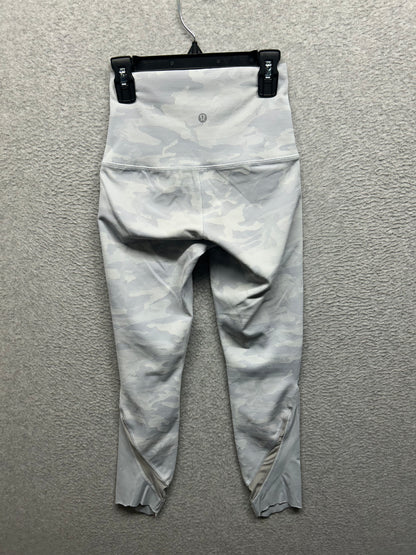 Lululemon Wunder Under High-Rise Crop 23" Size 4 Incognito Camo Jacquard Alpine White Starlight