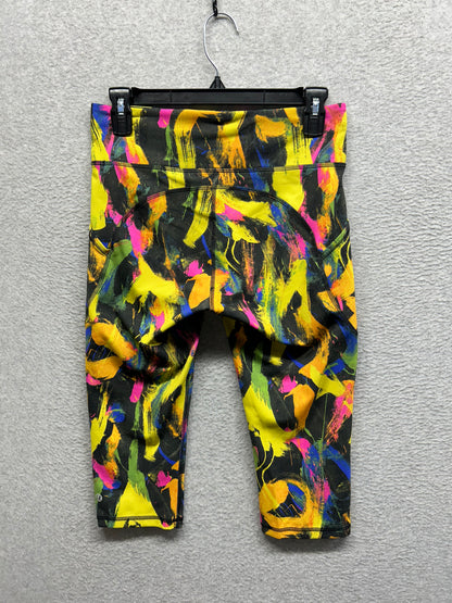 Lululemon Invigorate High-Rise Crop 17" Size 8 Undertone Black Multi