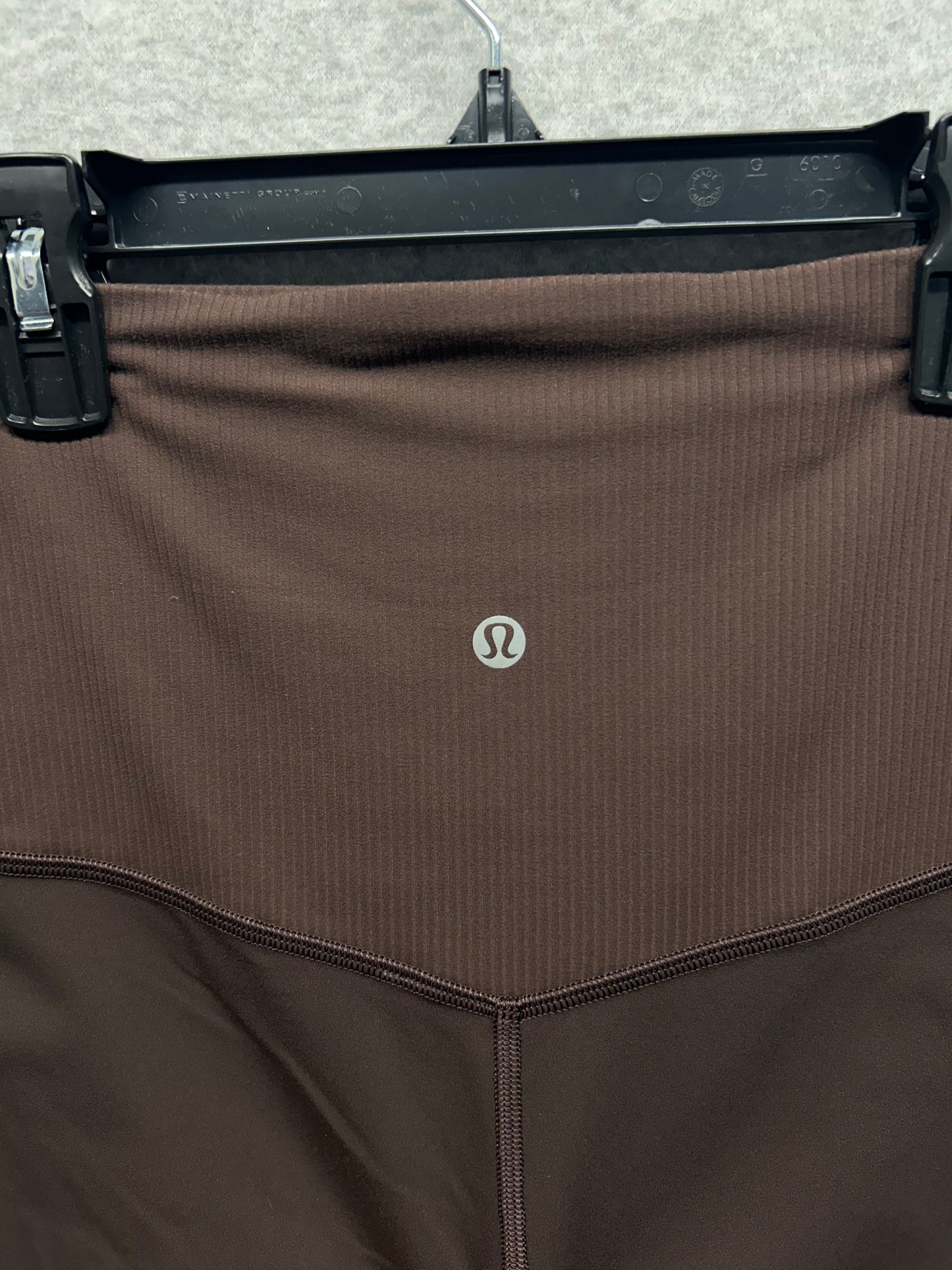 Lululemon Align Super-High-Rise Ribbed-Trim Tight 28" Size 4 (Square) Espresso