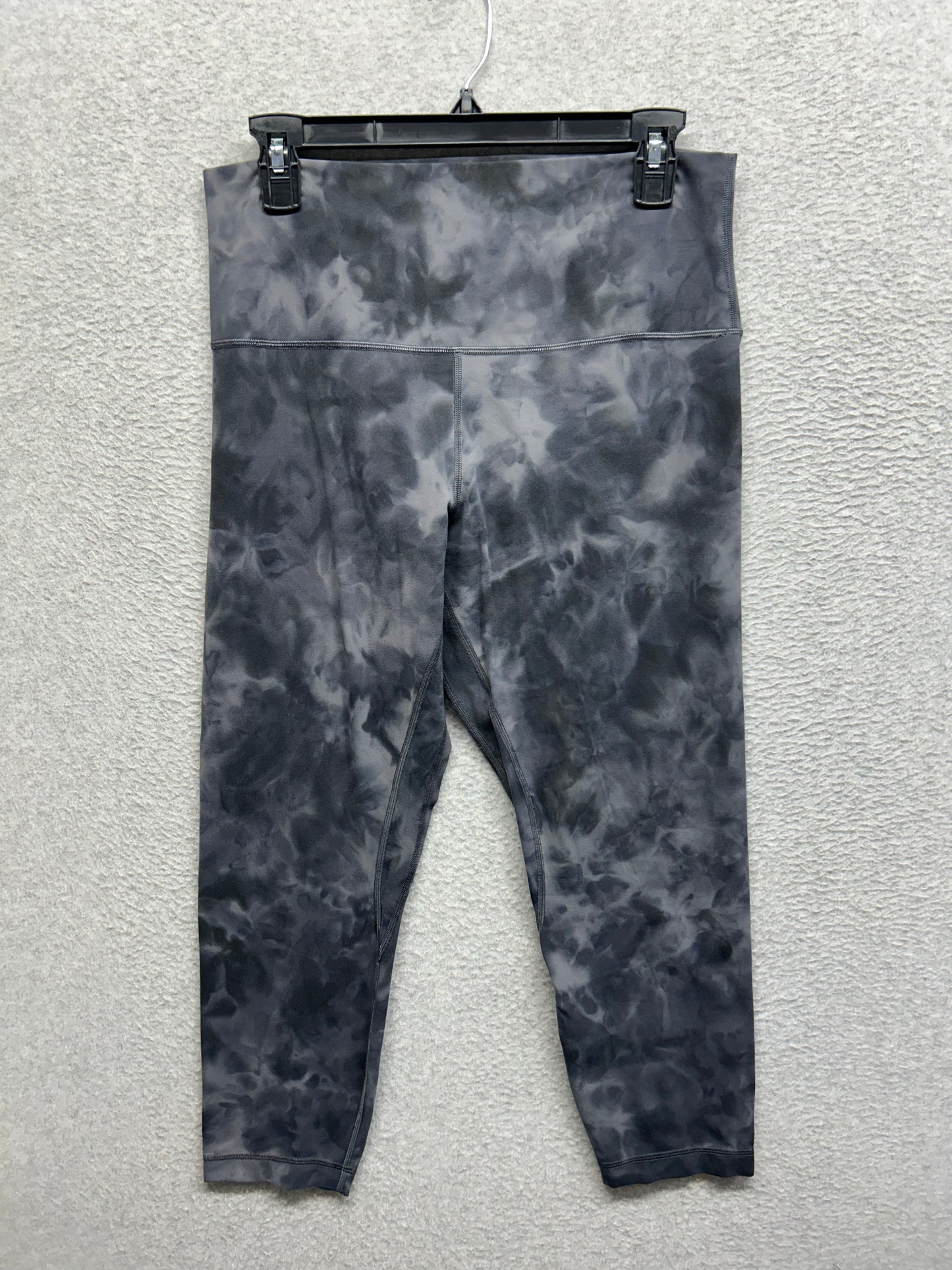 Lululemon Align High-Rise Crop 23" Size 12 Diamond Dye Pitch Grey Graphite Grey
