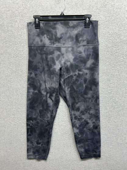 Lululemon Align High-Rise Crop 23" Size 12 Diamond Dye Pitch Grey Graphite Grey