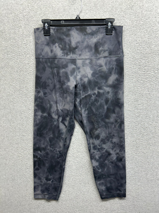 Lululemon Align High-Rise Crop 23" Size 12 Diamond Dye Pitch Grey Graphite Grey