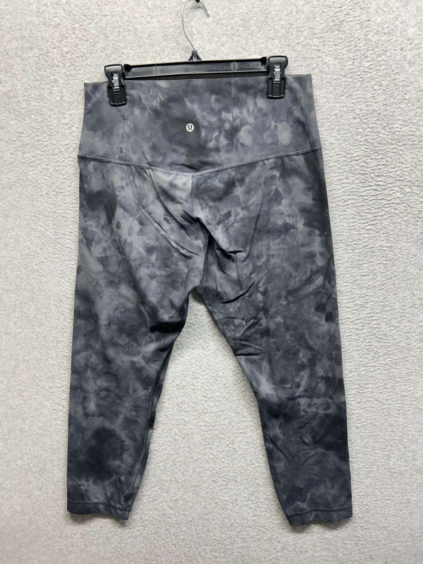Lululemon Align High-Rise Crop 23" Size 12 Diamond Dye Pitch Grey Graphite Grey