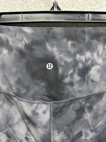 Lululemon Align High-Rise Crop 23" Size 12 Diamond Dye Pitch Grey Graphite Grey