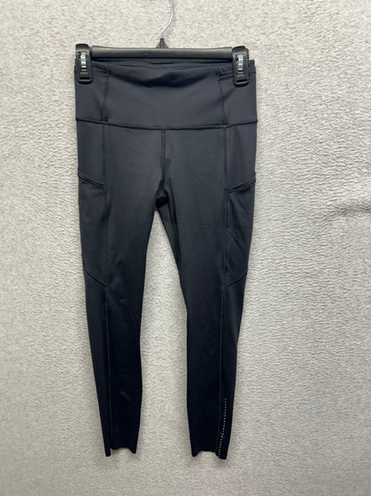 Lululemon Fast & Free 7/8 Tight II Nulux 25" Size 6 Black