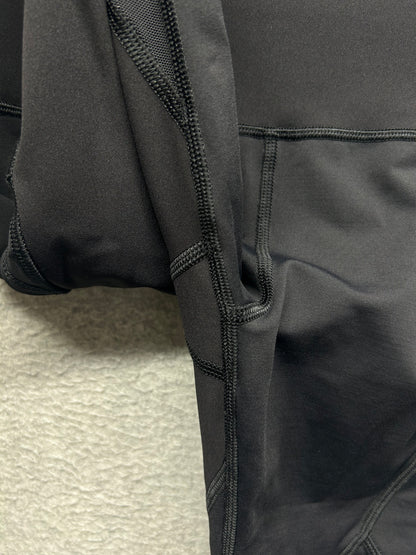 Lululemon Crop Leggings With Pockets Size 6 Black
