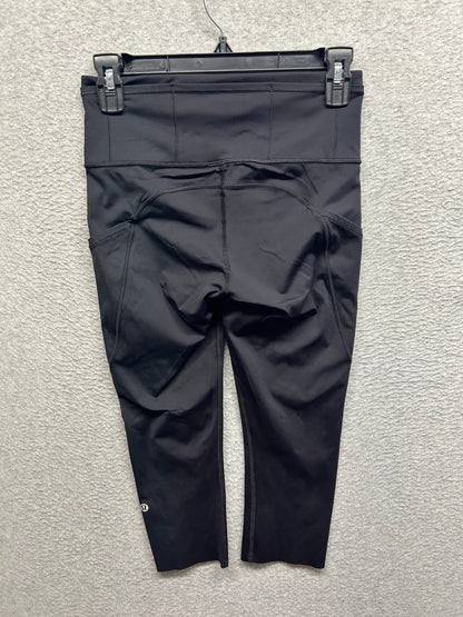 Lululemon Fast & Free Crop II 19" Size 6 Black