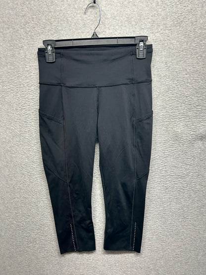 Lululemon Fast & Free Crop II Nulux 19" Size 6 Black