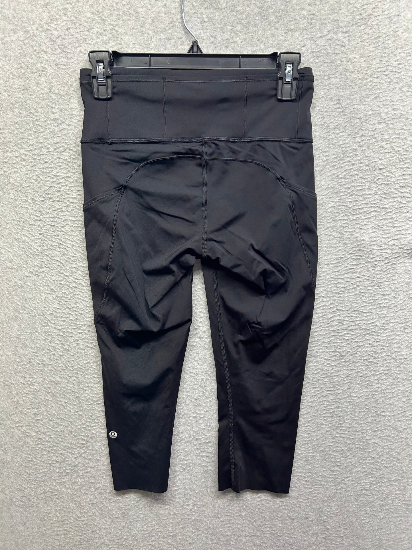 Lululemon Fast & Free Crop II Nulux 19" Size 6 Black
