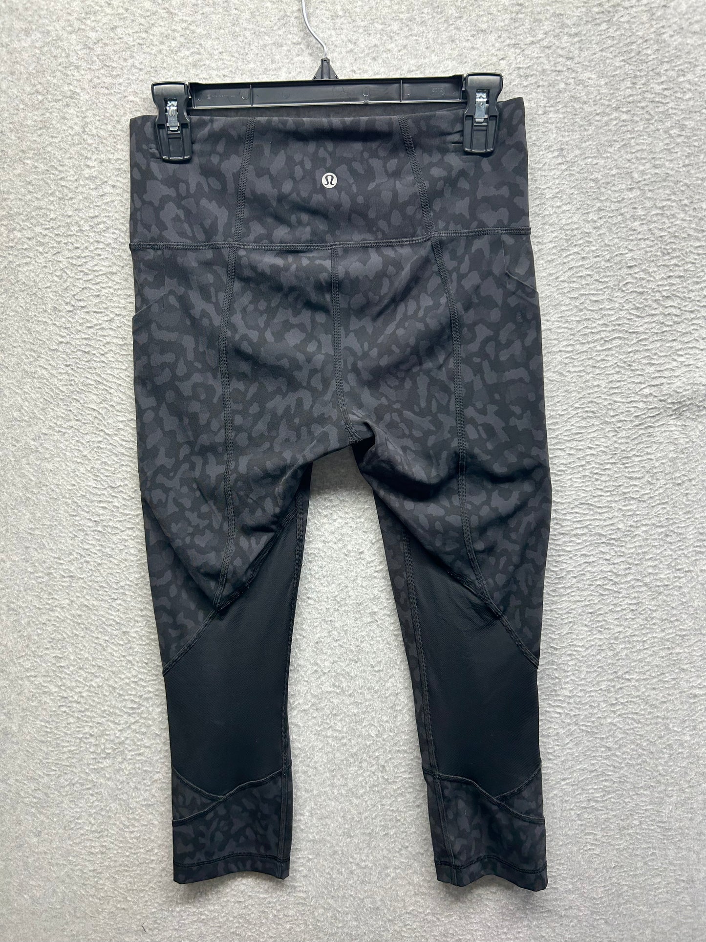Lululemon Pace Rival High-Rise Crop 22" Size 6 Formation Camo Deep Coal Multi