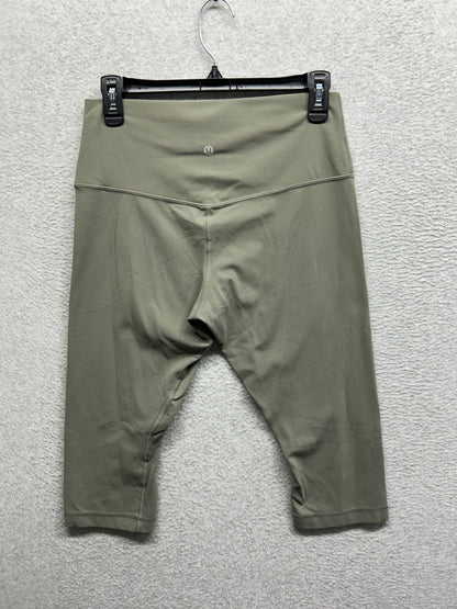 Lululemon Align High Rise Crop 17" Size 10 Dark Olive