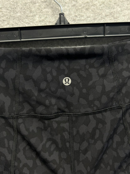 Lululemon Pace Rival High-Rise Crop 22" Size 6 Formation Camo Deep Coal Multi