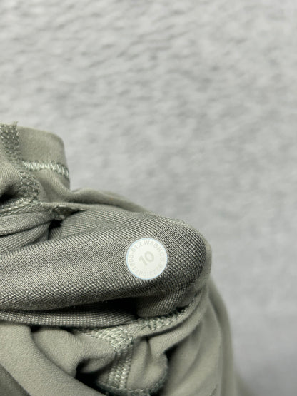 Lululemon Align High Rise Crop 17" Size 10 Dark Olive