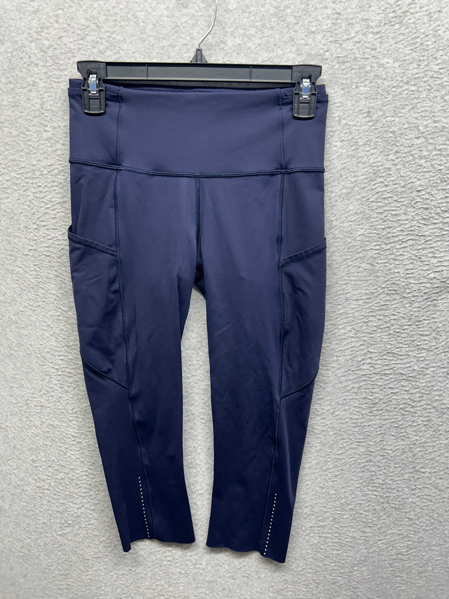 Lululemon Fast & Free Crop II 19" Size 6 Midnight Navy