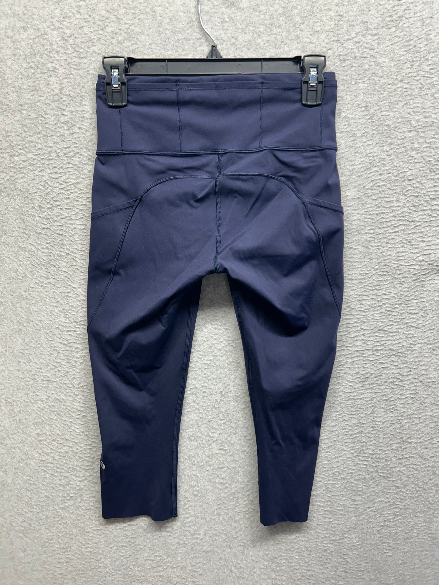 Lululemon Fast & Free Crop II 19" Size 6 Midnight Navy