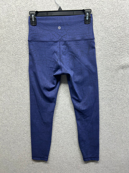 Lululemon Wunder Train High-Rise Tight 25" Size 6 Thread Dye Night Sea Black
