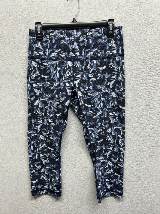 Lululemon Wunder Under Crop Hi-Rise 21" Size 10 Embellished Multi