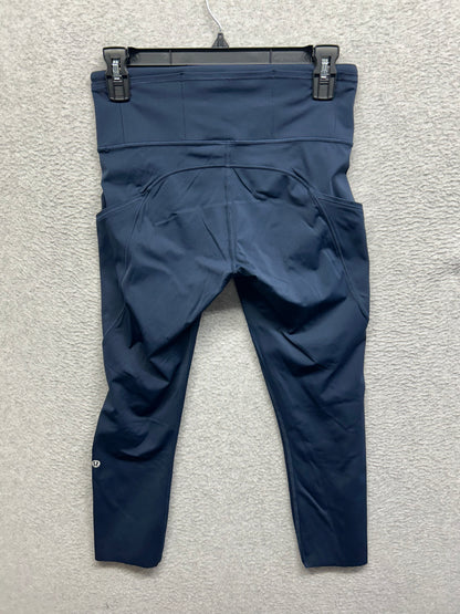 Lululemon Fast and Free High-Rise Crop 23" Size 6 True Navy