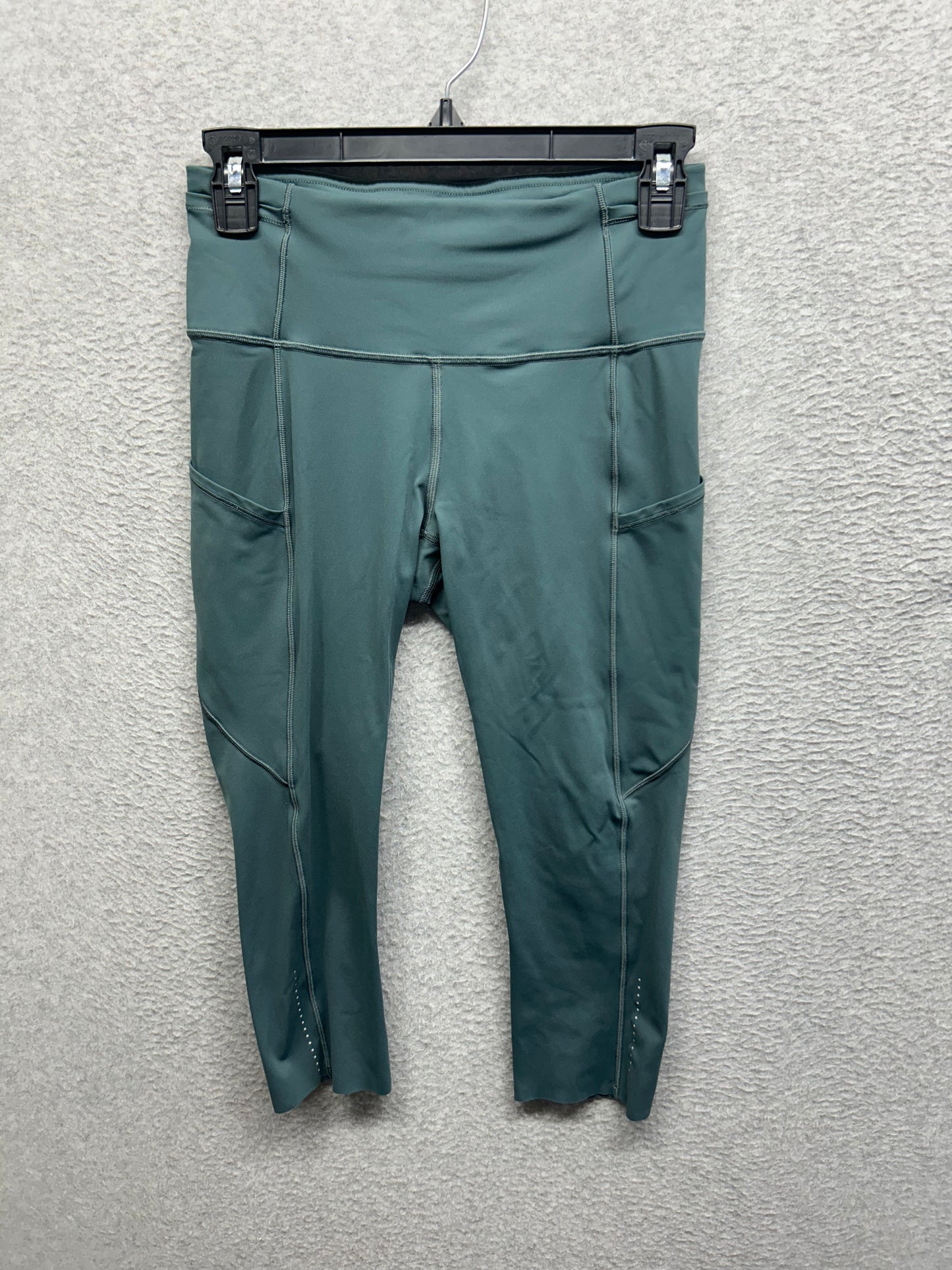 Lululemon Fast & Free Crop II 19" Size 6 Sea Steel