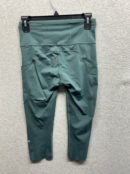 Lululemon Fast & Free Crop II 19" Size 6 Sea Steel