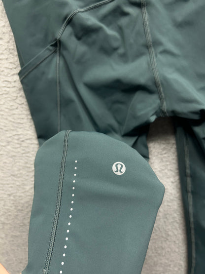 Lululemon Fast & Free Crop II 19" Size 6 Sea Steel