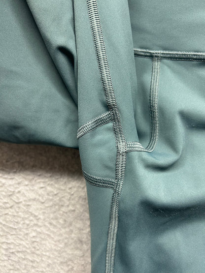 Lululemon Fast & Free Crop II 19" Size 6 Sea Steel