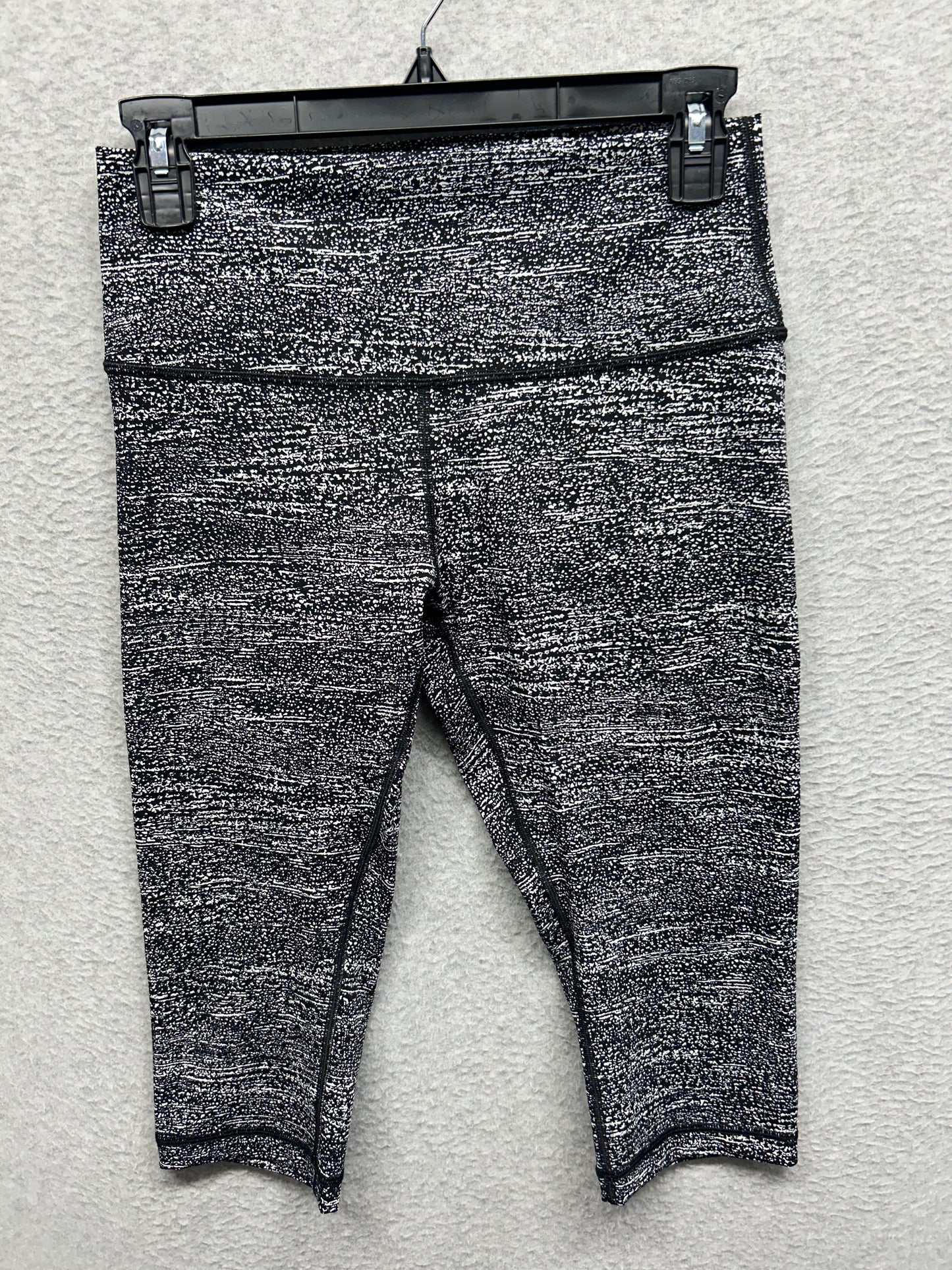 Lululemon Wunder Under Hi-Rise 17" Size 8 Air Time White Black