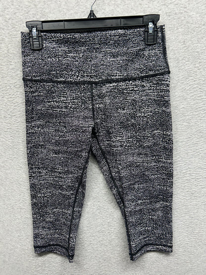 Lululemon Wunder Under Hi-Rise 17" Size 8 Air Time White Black