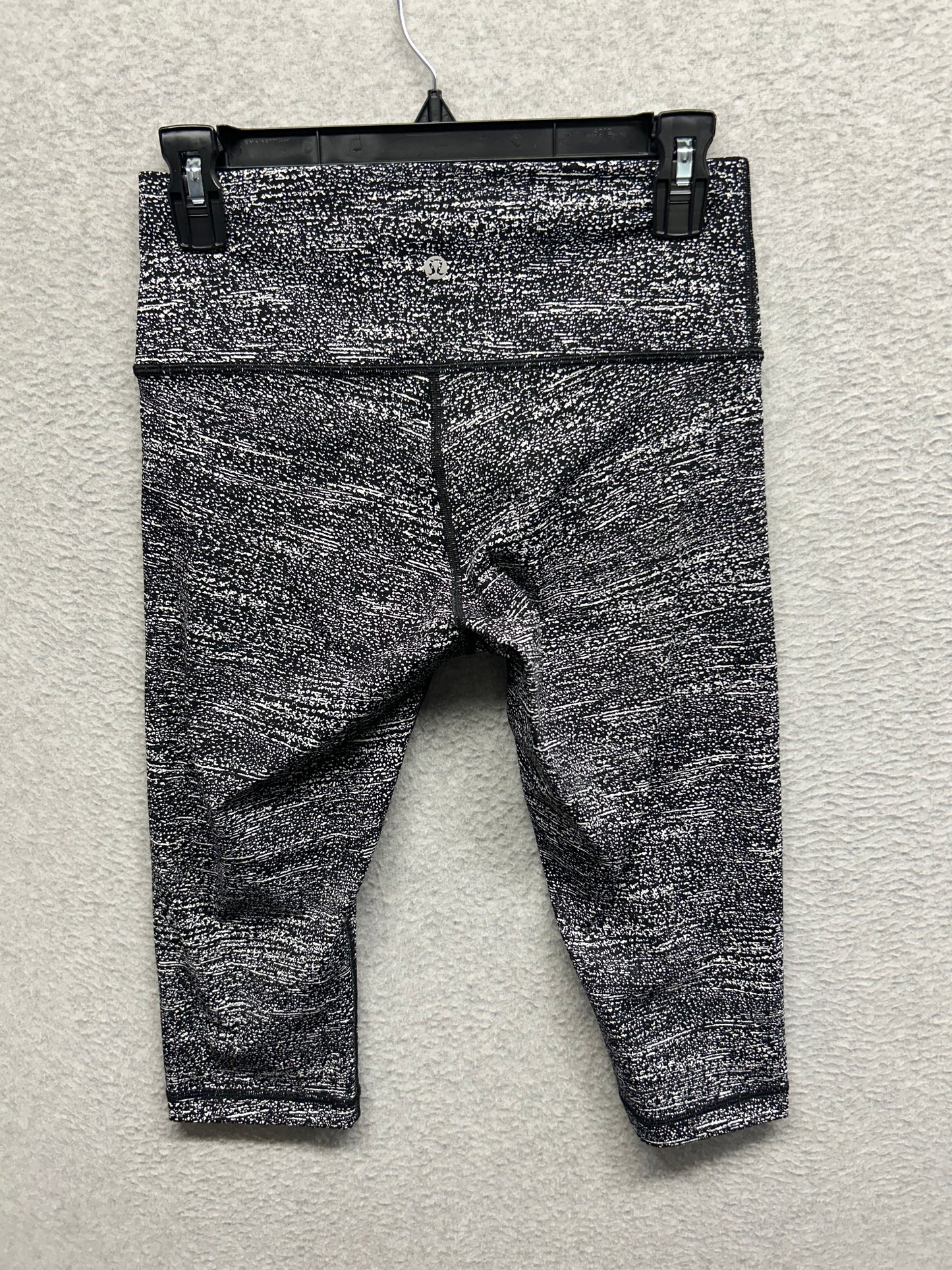 Lululemon Wunder Under Hi-Rise 17" Size 8 Air Time White Black