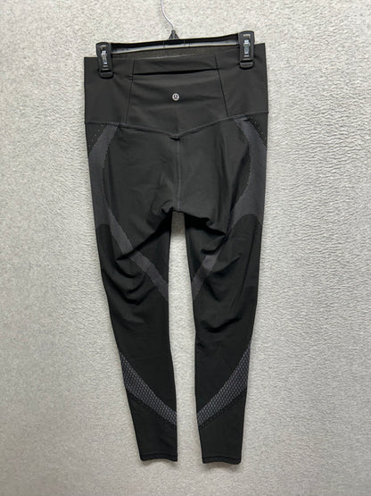 Lululemon Mapped Out High-Rise Tight 28" Size 10 Black|Glacier Grey