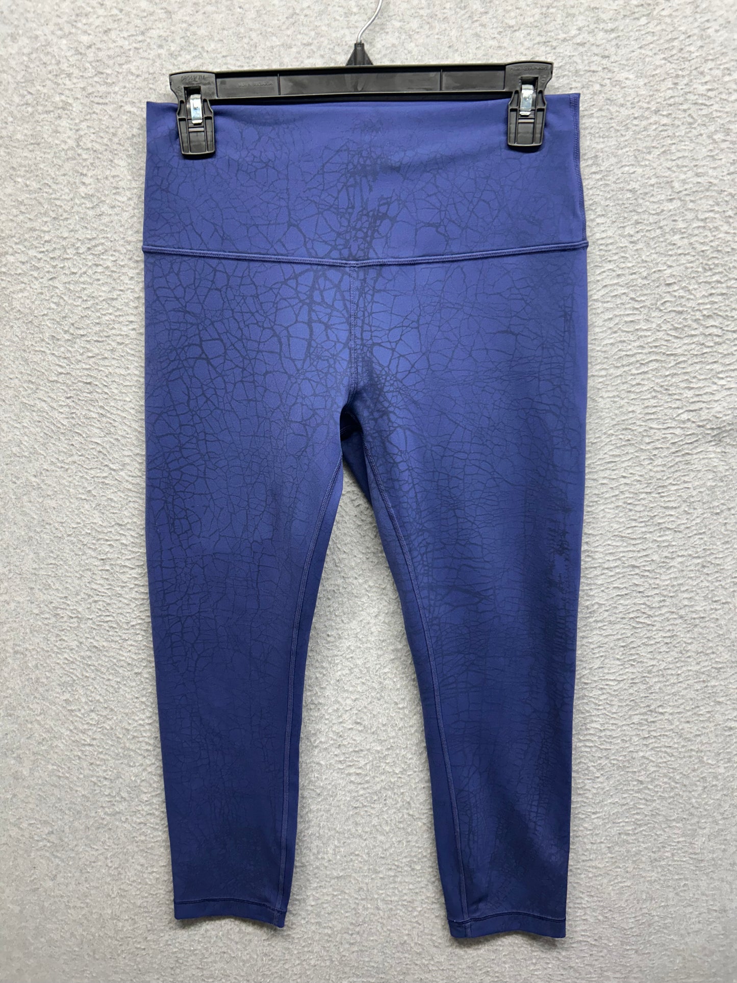 Lululemon Wunder Train High-Rise Crop 23" Size 8 Thread Dye Night Sea Black